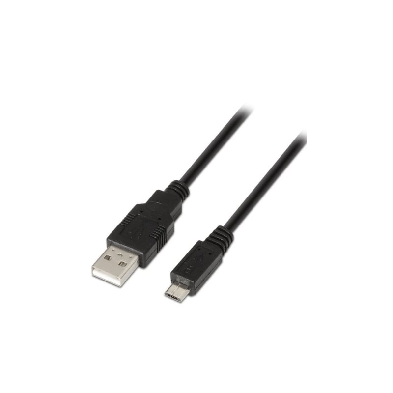 Cable USB 2-0 Aisens A101-0029- USB Macho - MicroUSB Macho- 3m- Negro