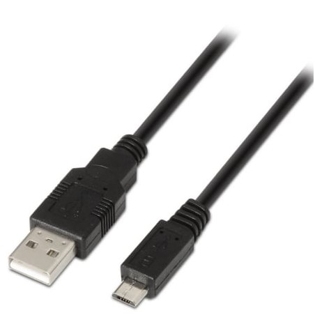 Cable USB 2-0 Aisens A101-0029- USB Macho - MicroUSB Macho- 3m- Negro