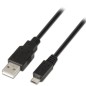 Cable USB 2-0 Aisens A101-0029- USB Macho - MicroUSB Macho- 3m- Negro