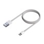 CABLE AISENS USB 2-0 LIGHTNING M-USB-A-M BLANCO 0-5M