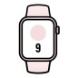 Apple Watch Series 9- GPS- 45mm- Cellular- Caja de Aluminio Rosa- Correa Deportiva Rosa Claro S-M