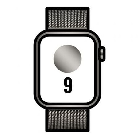 Apple Watch Series 9- GPS- Cellular- 45mm- Caja de Acero Grafito- Correa Milanese Loop Grafito