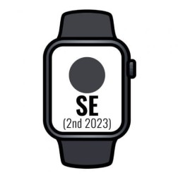 Apple Watch SE 2 Gen 2023- GPS- 40mm- Caja de Aluminio Medianoche- Correa Deportiva Medianoche S-M