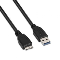 Cable USB 3-0 Aisens A105-0044- USB Macho - MicroUSB Macho- 5Gbps- 2m- Negro