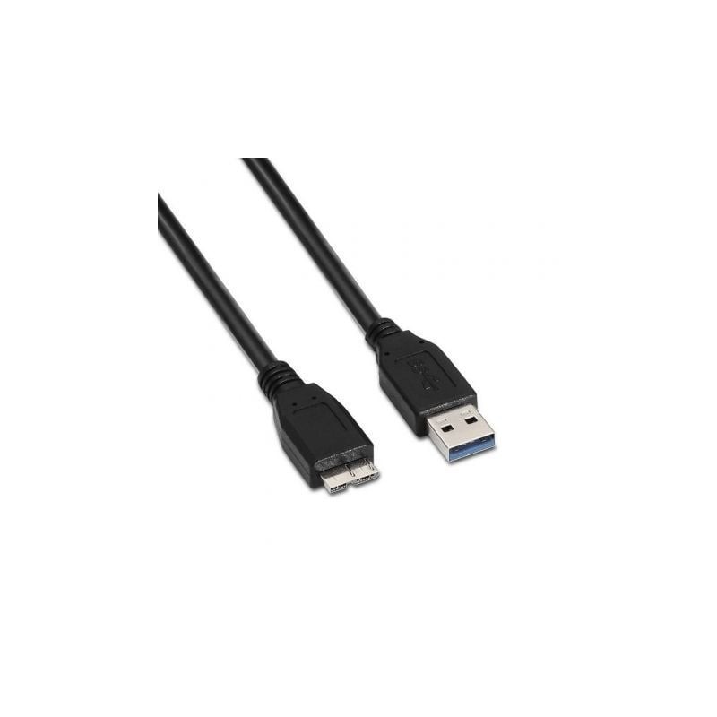 Cable USB 3-0 Aisens A105-0044- USB Macho - MicroUSB Macho- 5Gbps- 2m- Negro