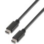 Cable USB 2-0 Tipo-C Aisens A107-0055- USB Tipo-C Macho - USB Tipo-C Macho- 480Mbps- 50cm- Negro