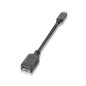 Cable USB 3-1 Tipo-C Aisens A107-0062- USB Tipo-C Macho - USB Hembra- 5Gbps- 15cm- Negro