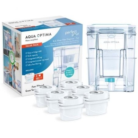 Depósito de Agua Filtrada Aqua Optima WD1001- 8-2L- Incluye 6 Filtros