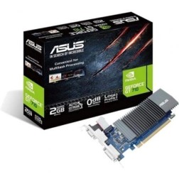 Tarjeta Gráfica Asus GeForce GT 710 SL EVO BRK- 2GB GDDR5- Compatible con Perfil Bajo