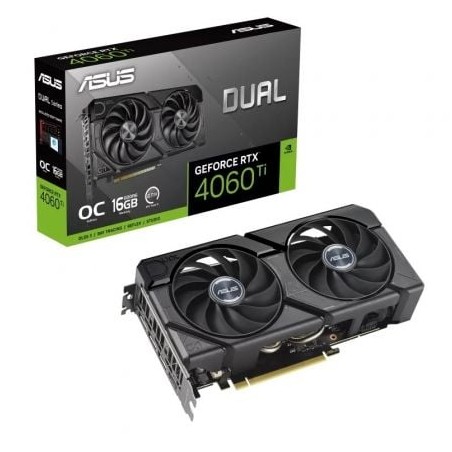 Tarjeta Gráfica Asus Dual GeForce RTX 4060 Ti EVO OC- 16GB GDDR6