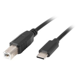 Lanberg CA-USBA-14CC-0030-BK cable USB USB 2.0 3 m USB B USB C Negro