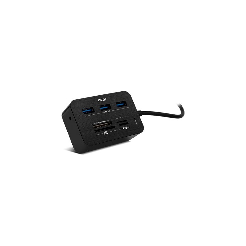 LECTOR DE TARJETAS + HUB USB 3-0 NOX READER ONE