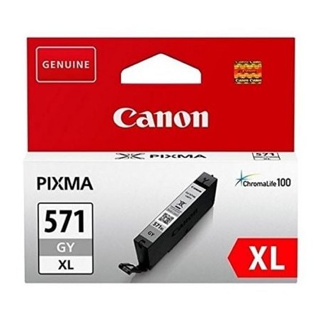 Cartucho de Tinta Original Canon CLI-571XL Alta Capacidad- Gris