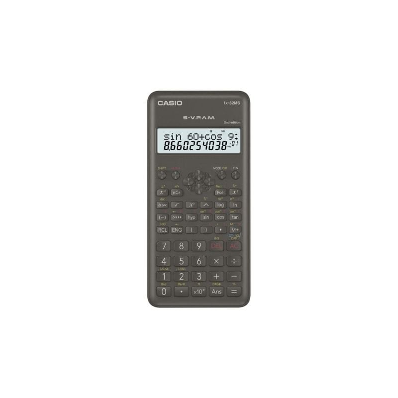 Calculadora Científica Casio FX-82MS-II- Negra