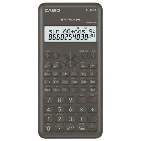 Calculadora Científica Casio FX-82MS-II- Negra