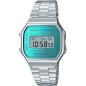 Reloj Digital Casio Vintage Iconic A168WEM-2EF- 38mm- Plata y Azul