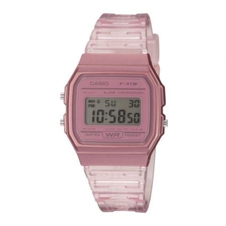 Reloj Digital Casio Collection Women F-91WS-4EF- 38mm- Rosa