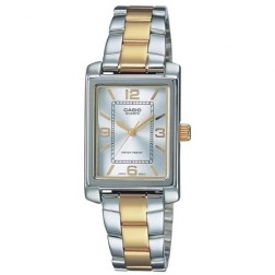 Reloj Analógico Casio Collection Women LTP-1234PSG-7AEG- 32mm- Plata y Dorado