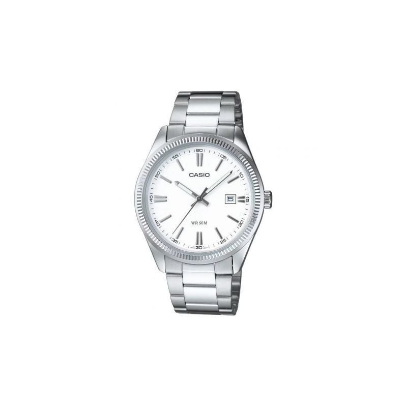 Reloj Analógico Casio Collection Women LTP-1302PD-7A1VEG- 44mm- Plata y Blanco