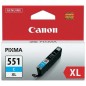 Cartucho de Tinta Original Canon CLI-551C XL Alta Capacidad- Cian