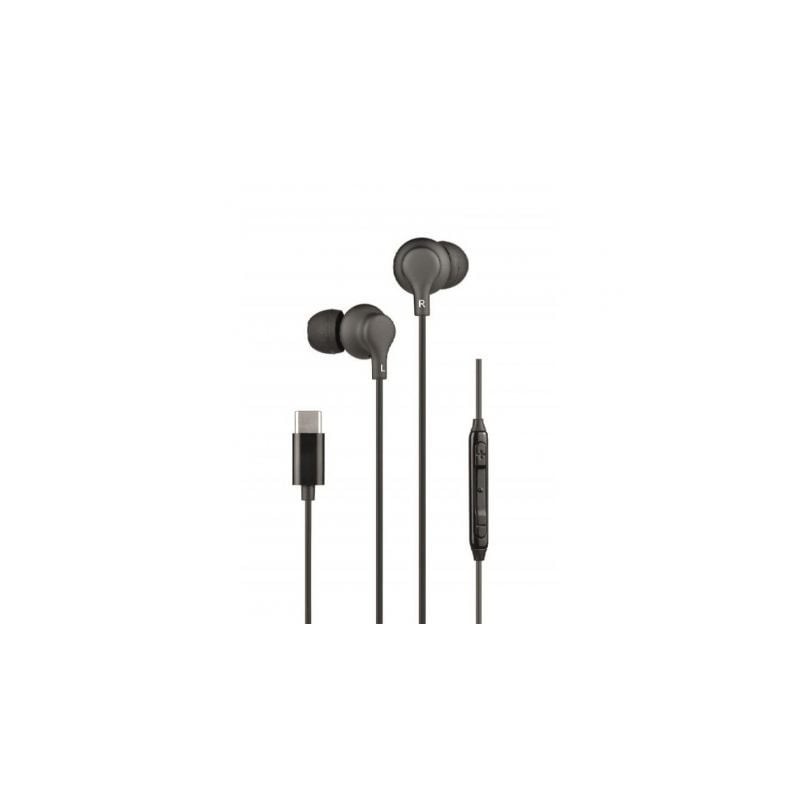 Auriculares Intrauditivos Daewoo DW2015- con Micrófono- USB Tipo-C- Negros