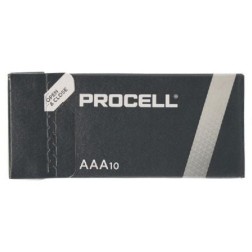 Pack de 10 Pilas AAA L03 Duracell PROCELL ID2400IPX10- 1-5V- Alcalinas