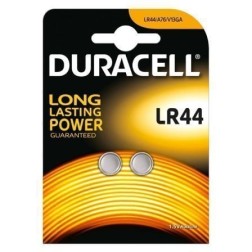 Pack de 2 Pilas de Botón Duracell LR44- 1-5V- Alcalinas