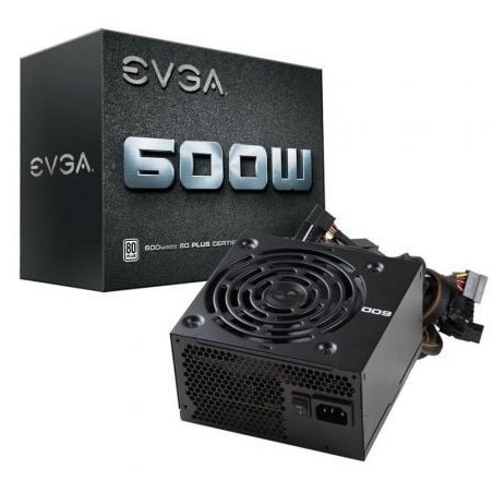 Fuente de alimentación EVGA 600W- 600W- Ventilador 12cm- 80 Plus