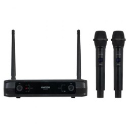 Micrófono Inalámbrico Doble Mano UHF Fonestar SONAIR-2M- Incluye Receptor