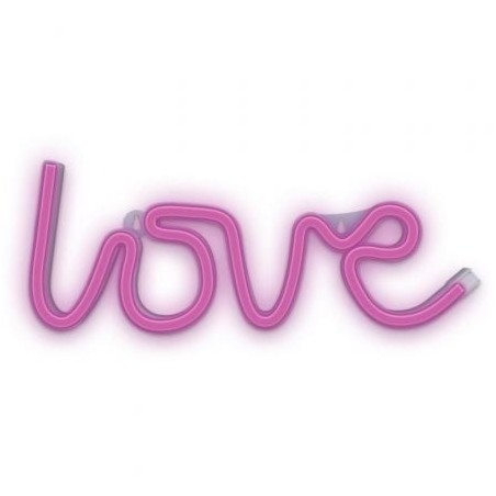 Luz Neon Forever Light Neon LED Love Pink- Funciona a Pilas y USB