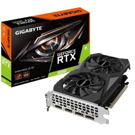 Tarjeta Gráfica Gigabyte GeForce RTX 3050 WindForce OC- 6GB GDDR6