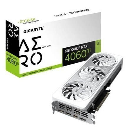 Tarjeta Gráfica Gigabyte GeForce RTX 4060 Ti Aero OC 8G- 8GB GDDR6