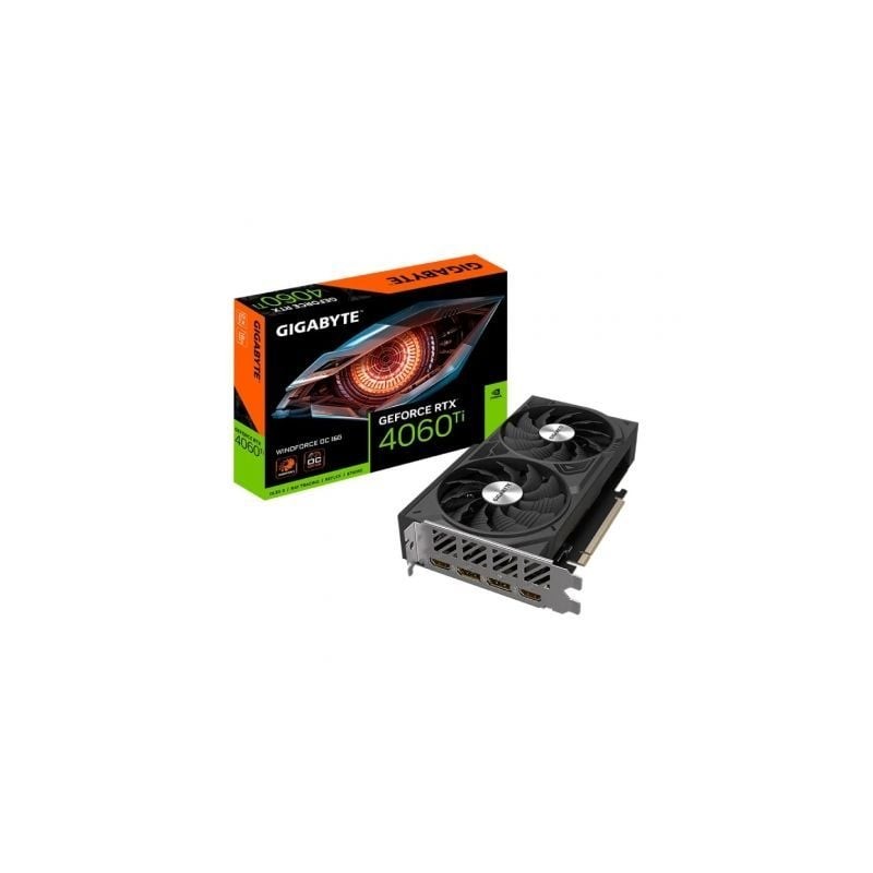 Tarjeta Gráfica Gigabyte GeForce RTX 4060 Ti WindForce OC 16G- 16GB GDDR6