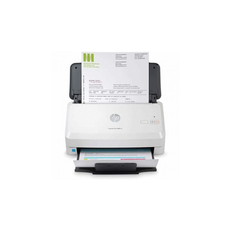 Escáner Documental HP ScanJet Pro 2000 S2 con Alimentador de Documentos ADF- Doble cara