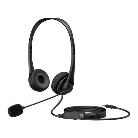 Auriculares HP G2 Stereo - con Micrófono- Jack 3-5- Negros