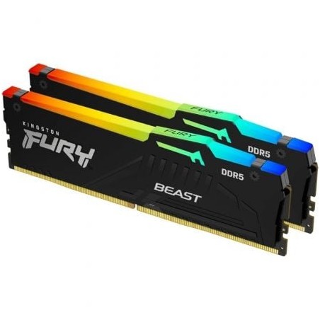 Memoria RAM Kingston FURY Beast RGB 2 x 16GB- DDR5- 6000MHz- 1-4V- CL30- DIMM