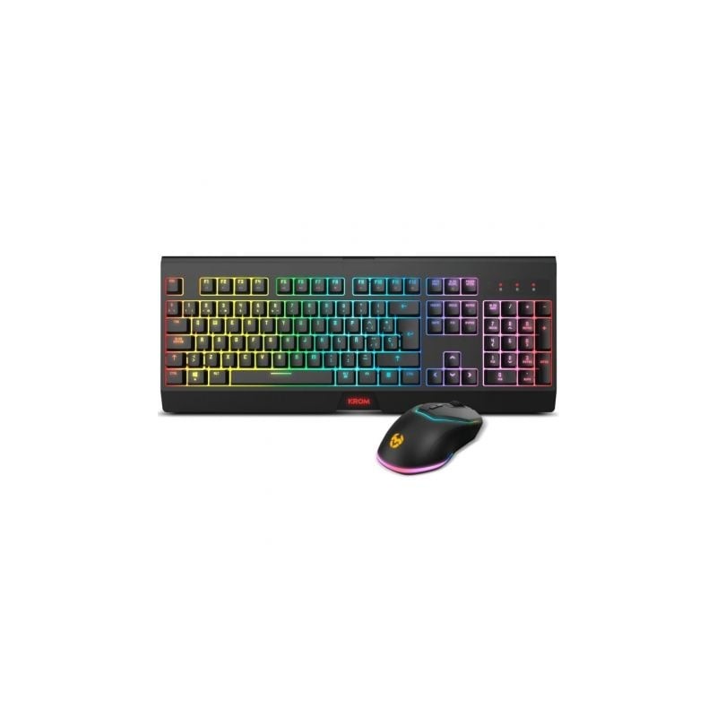 Pack Gaming Krom Kabala- Teclado + Ratón Inalámbricos