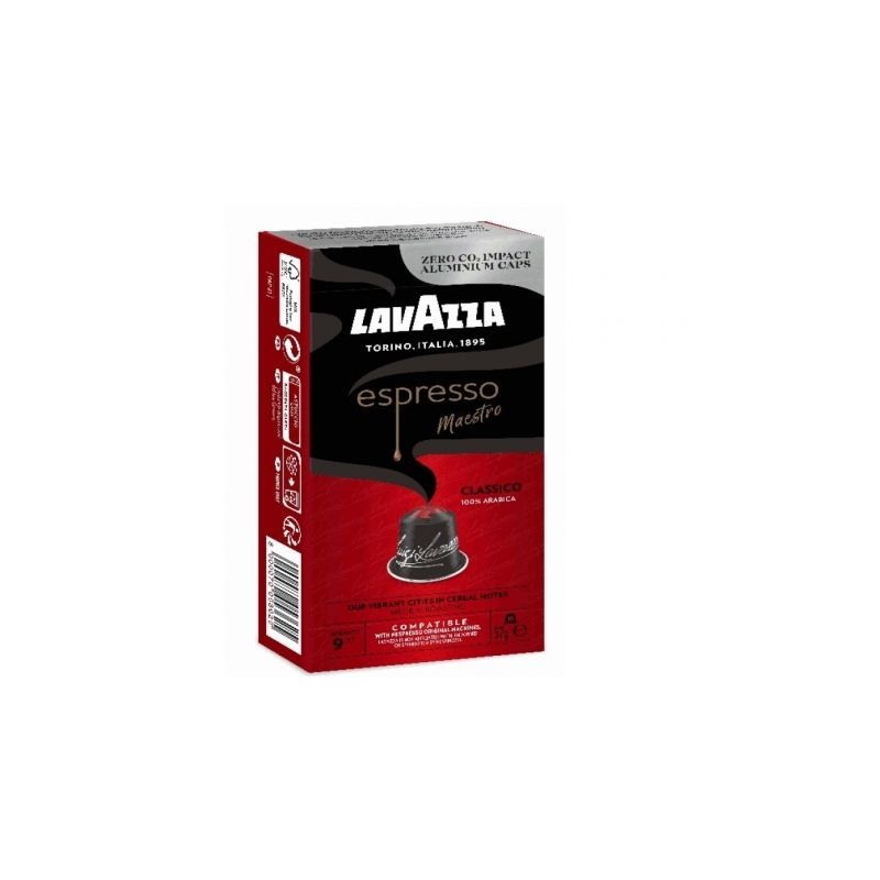 Cápsula Lavazza Espresso Maestro Clásico para cafeteras Nespresso- Caja de 10