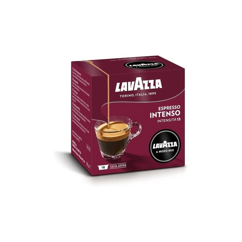 Cápsula Lavazza Intensamente para cafeteras A Modo Mio- Caja de 16