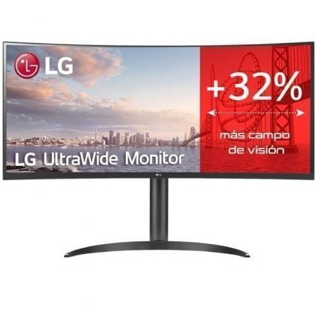 Monitor Profesional Ultrapanorámico Curvo LG 34WQ75C-B 34"- WQHD- Multimedia- Negro