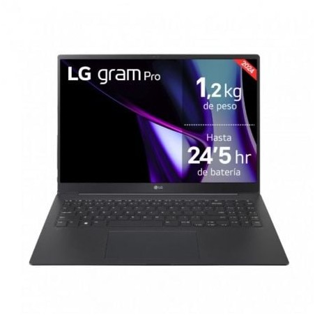 Portátil LG Gram Pro 16Z90SP-K-AD75B Intel Core Ultra 7-155H- 32GB- 512GB SSD- 16"- Win11