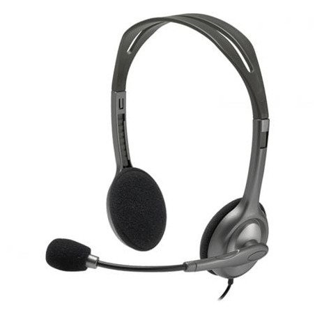 Auriculares Logitech H111- con Micrófono- Jack 3-5- Negros