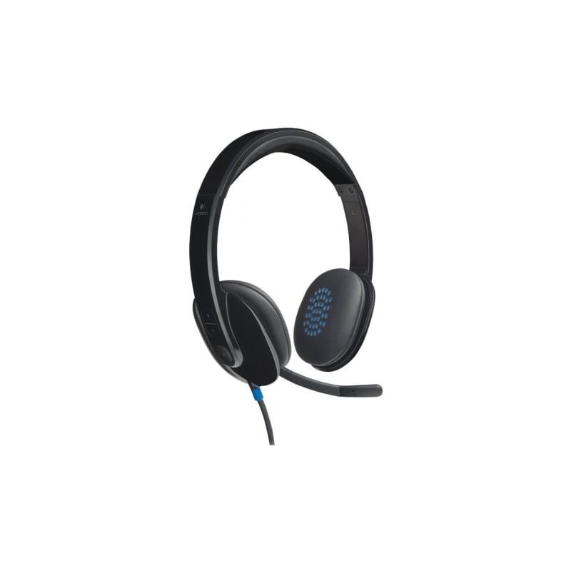 Auriculares Logitech H540- con Micrófono- USB- Negros