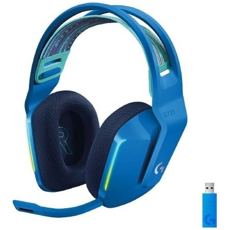 Auriculares Gaming Inalámbricos con Micrófono Logitech G733- Azul