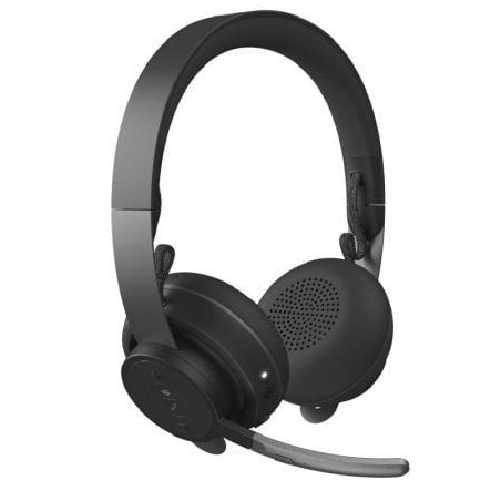 Auriculares Inalámbricos Logitech Zone Wireless MSFT- con Micrófono- Bluetooth- USB- Negros