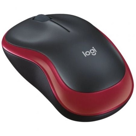 Ratón Inalámbrico Logitech M185- Hasta 1000 DPI- Rojo