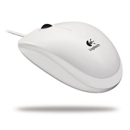 Ratón Logitech B100- Hasta 800 DPI- Blanco