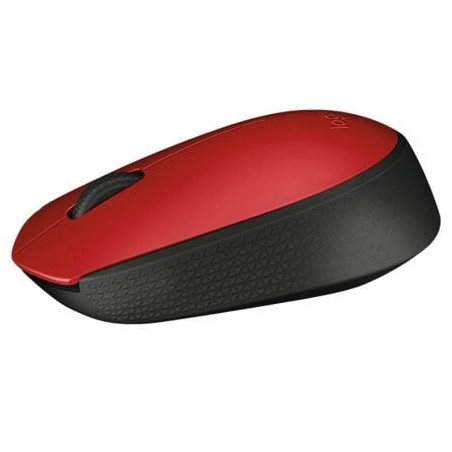 Ratón Inalámbrico Logitech M171- Hasta 1000 DPI- Rojo