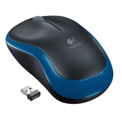 Ratón Inalámbrico Logitech M185- Hasta 1000 DPI- Azul