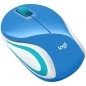 Ratón Mini Inalámbrico Logitech M187- Hasta 1000 DPI- Azul